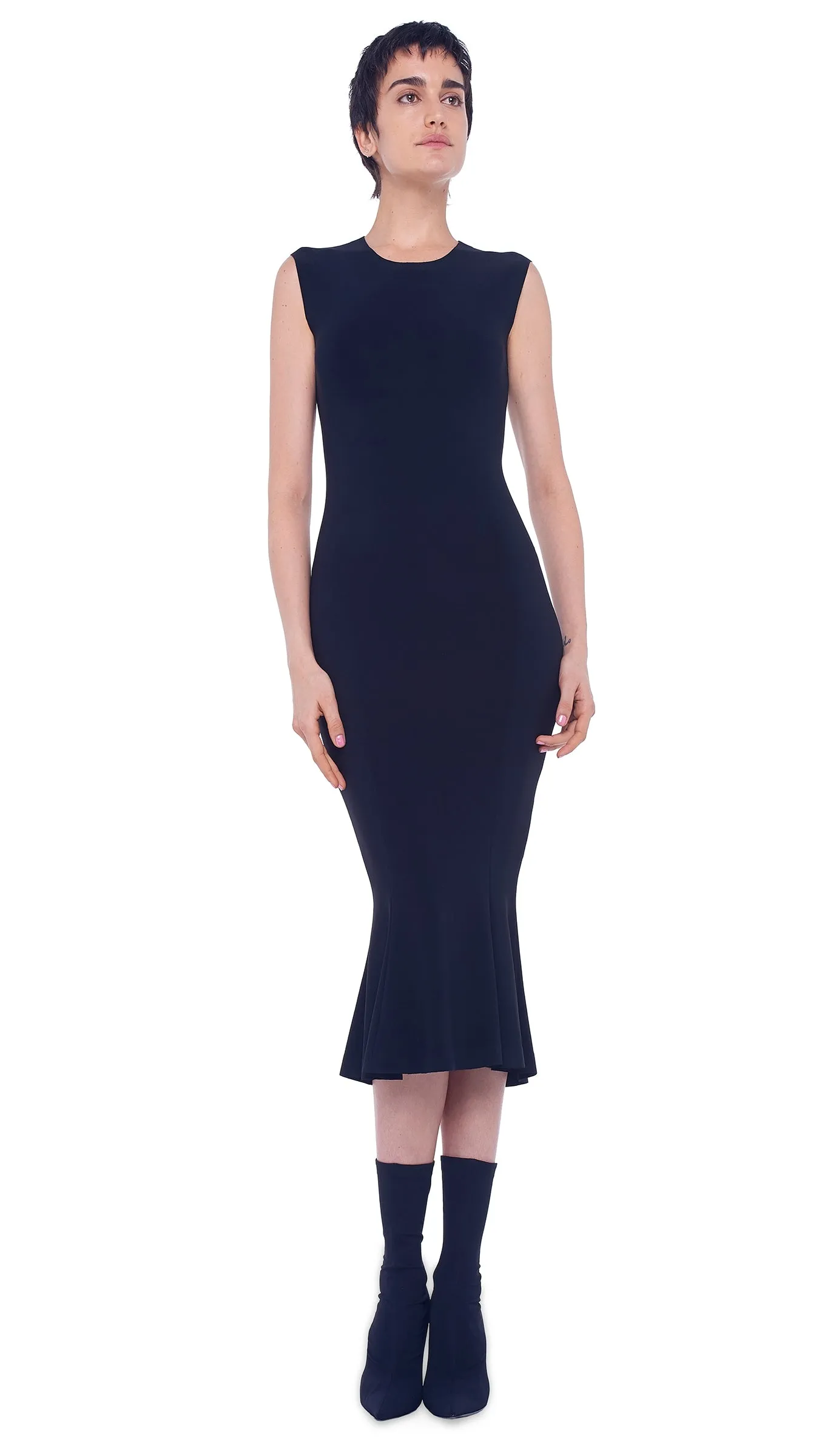 FISHTAIL DRESS TO MIDCALF sold by Norma Kamali