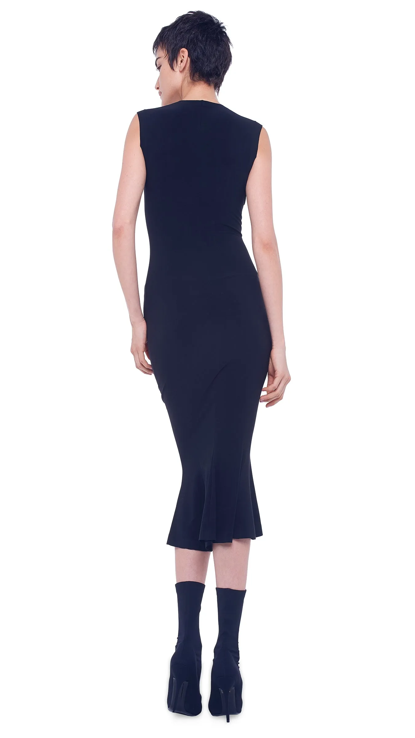 FISHTAIL DRESS TO MIDCALF sold by Norma Kamali product image thumbnail 3