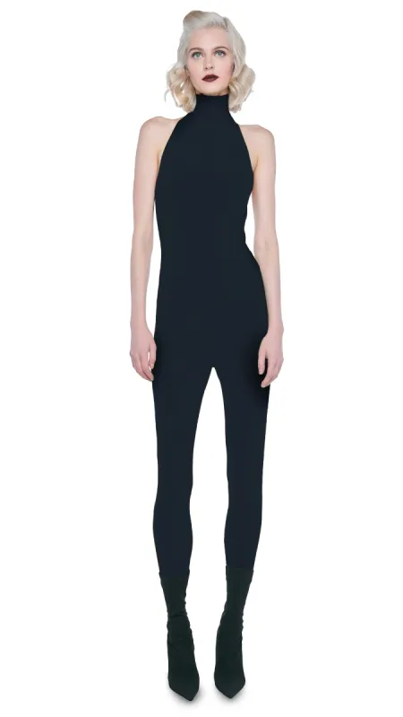 HALTER TURTLE CATSUIT W/ FOOTSIE sold by Norma Kamali