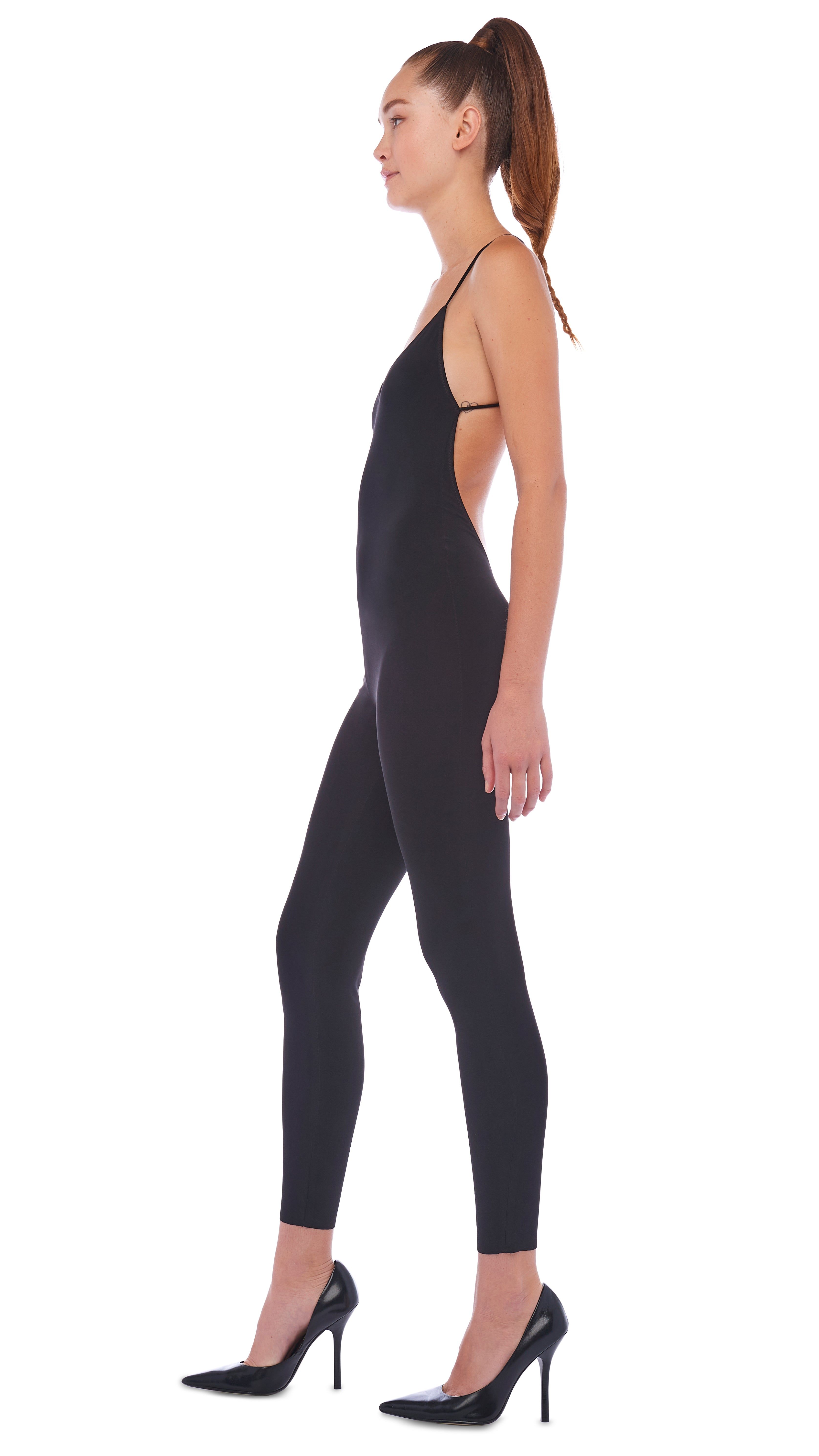 LOW BACK FARA SLIP CATSUIT sold by Norma Kamali product image thumbnail 2