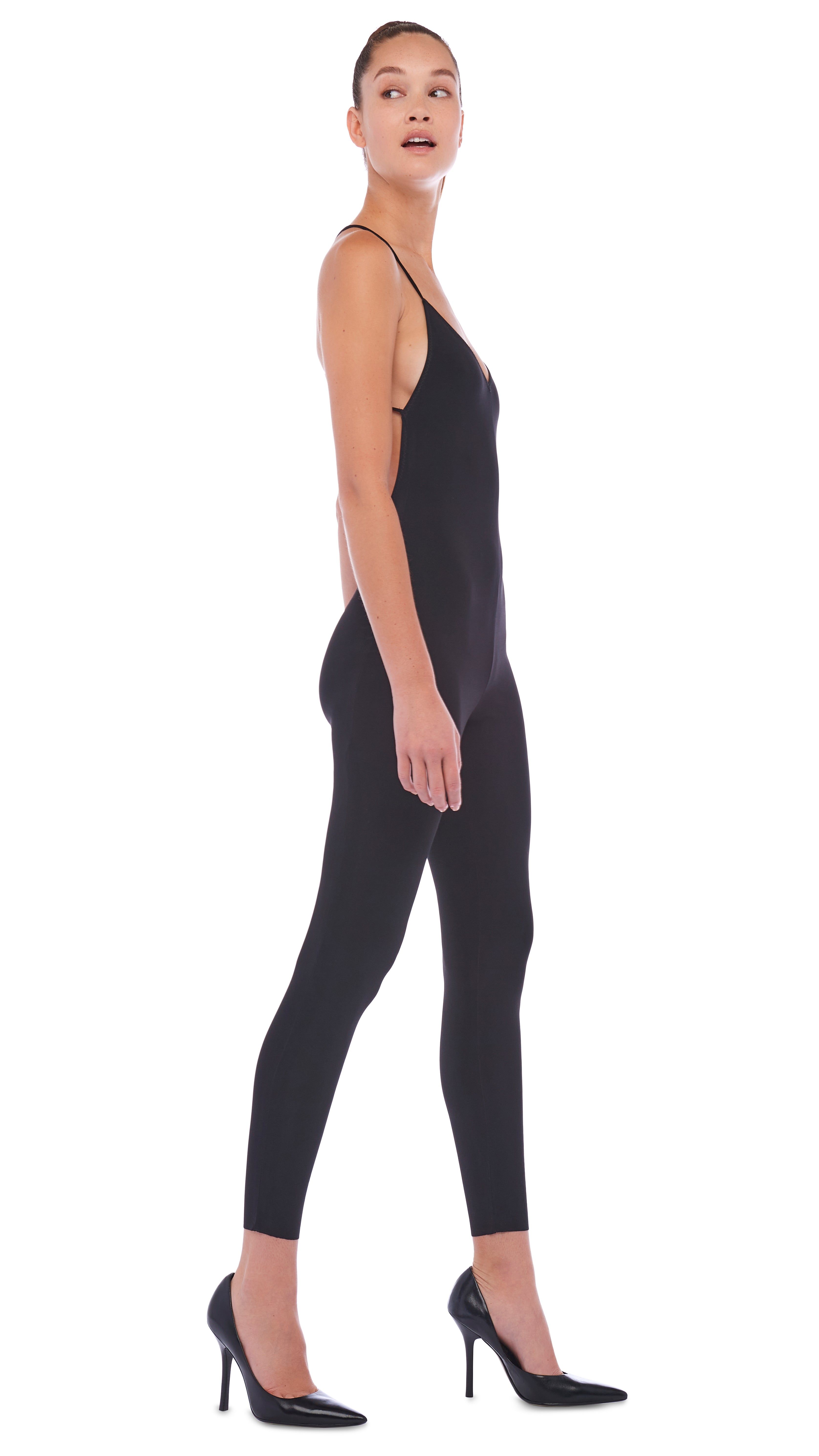 LOW BACK FARA SLIP CATSUIT sold by Norma Kamali product image thumbnail 4