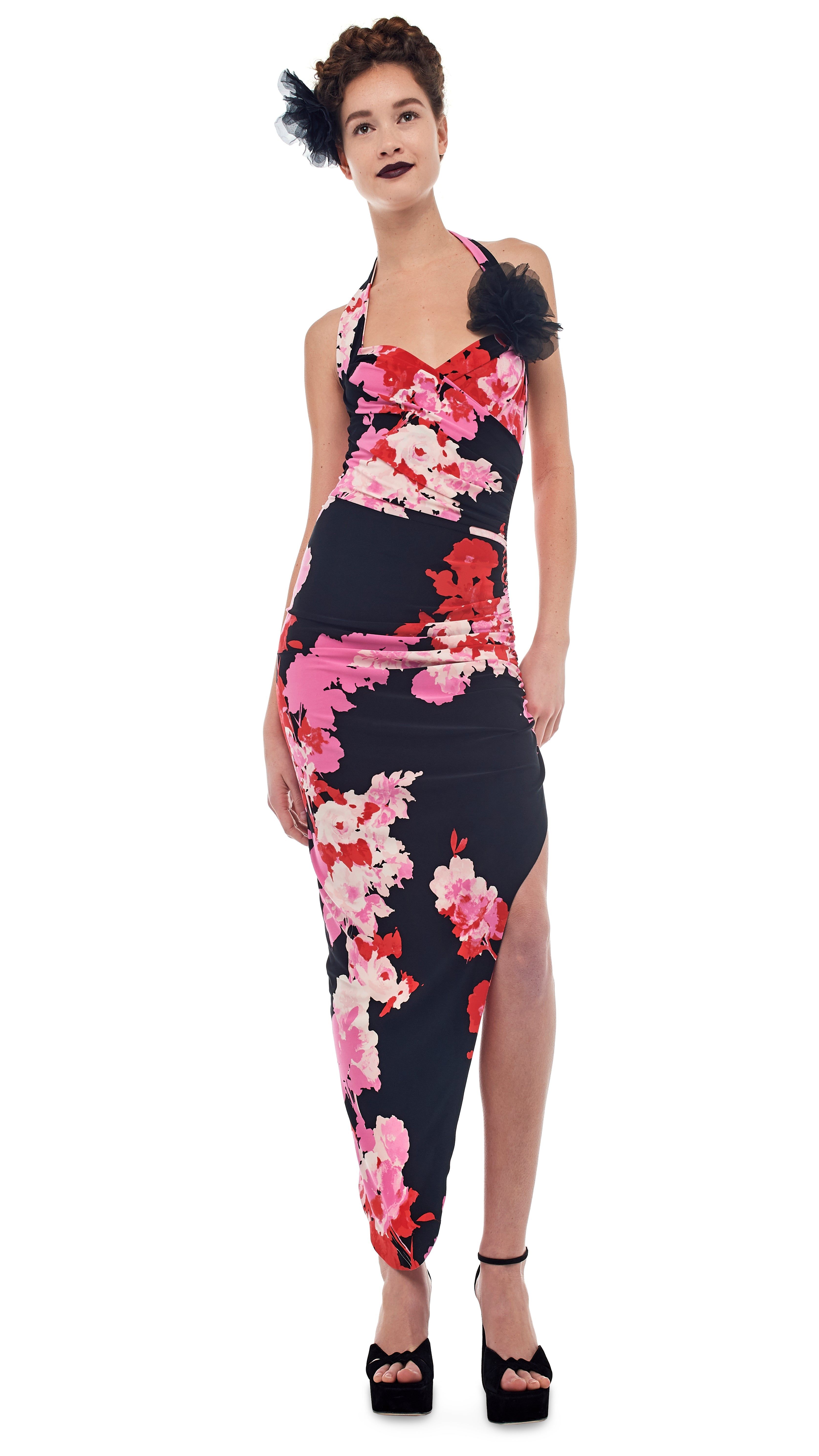 CAYLA SIDE DRAPE GOWN sold by Norma Kamali