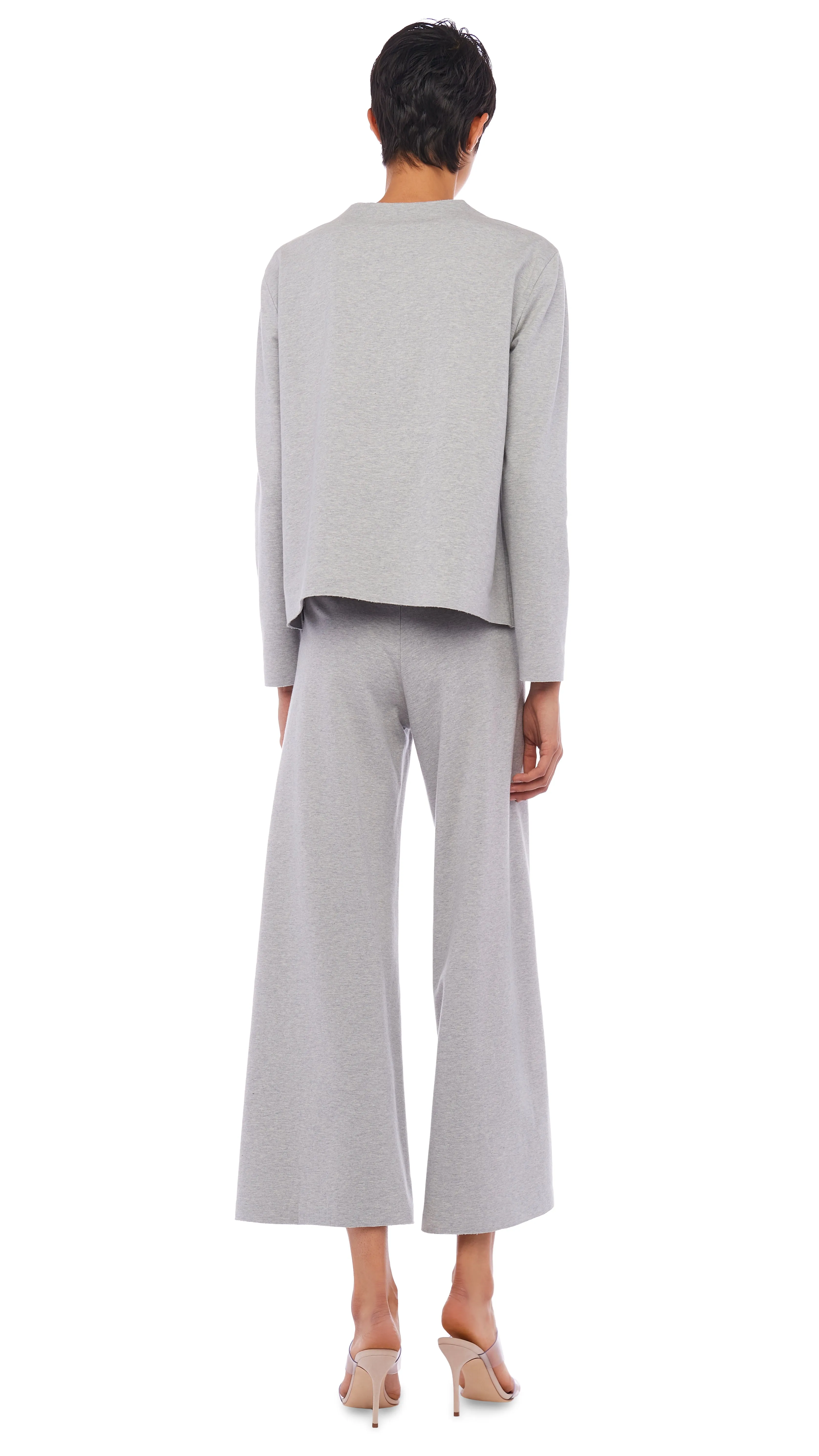 CROPPED BOYFRIEND CREW TOP sold by Norma Kamali product image thumbnail 3