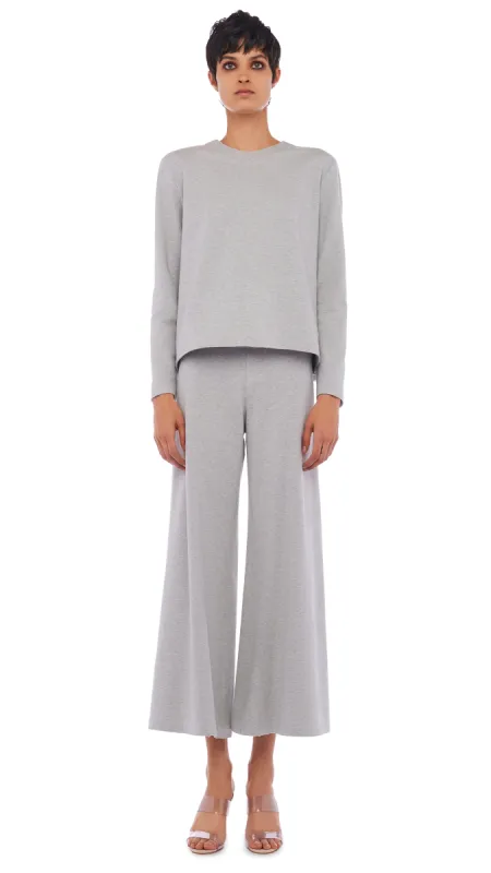 CROPPED BOYFRIEND CREW TOP sold by Norma Kamali