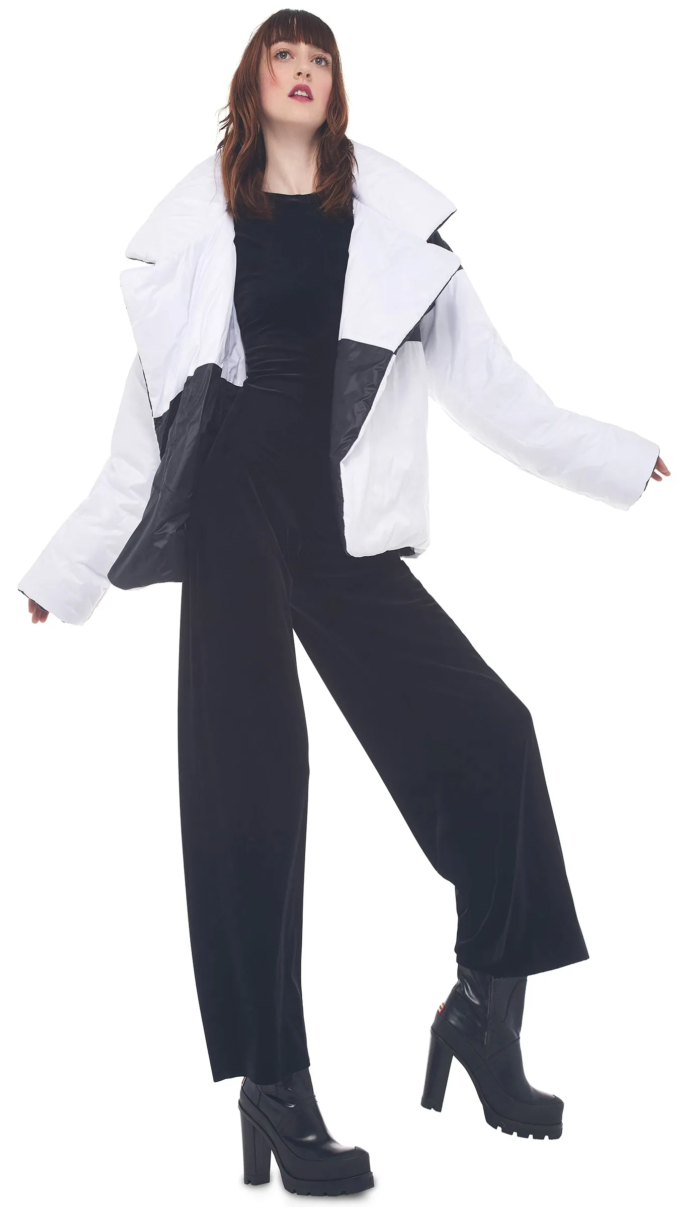 REVERSIBLE SLEEPING BAG JACKET sold by Norma Kamali product image thumbnail 4