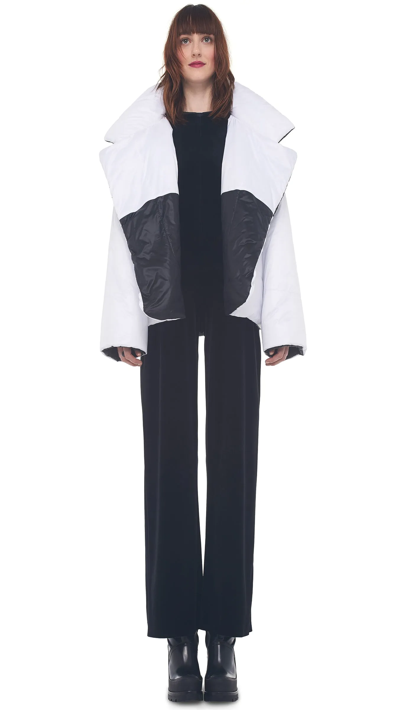 REVERSIBLE SLEEPING BAG JACKET sold by Norma Kamali