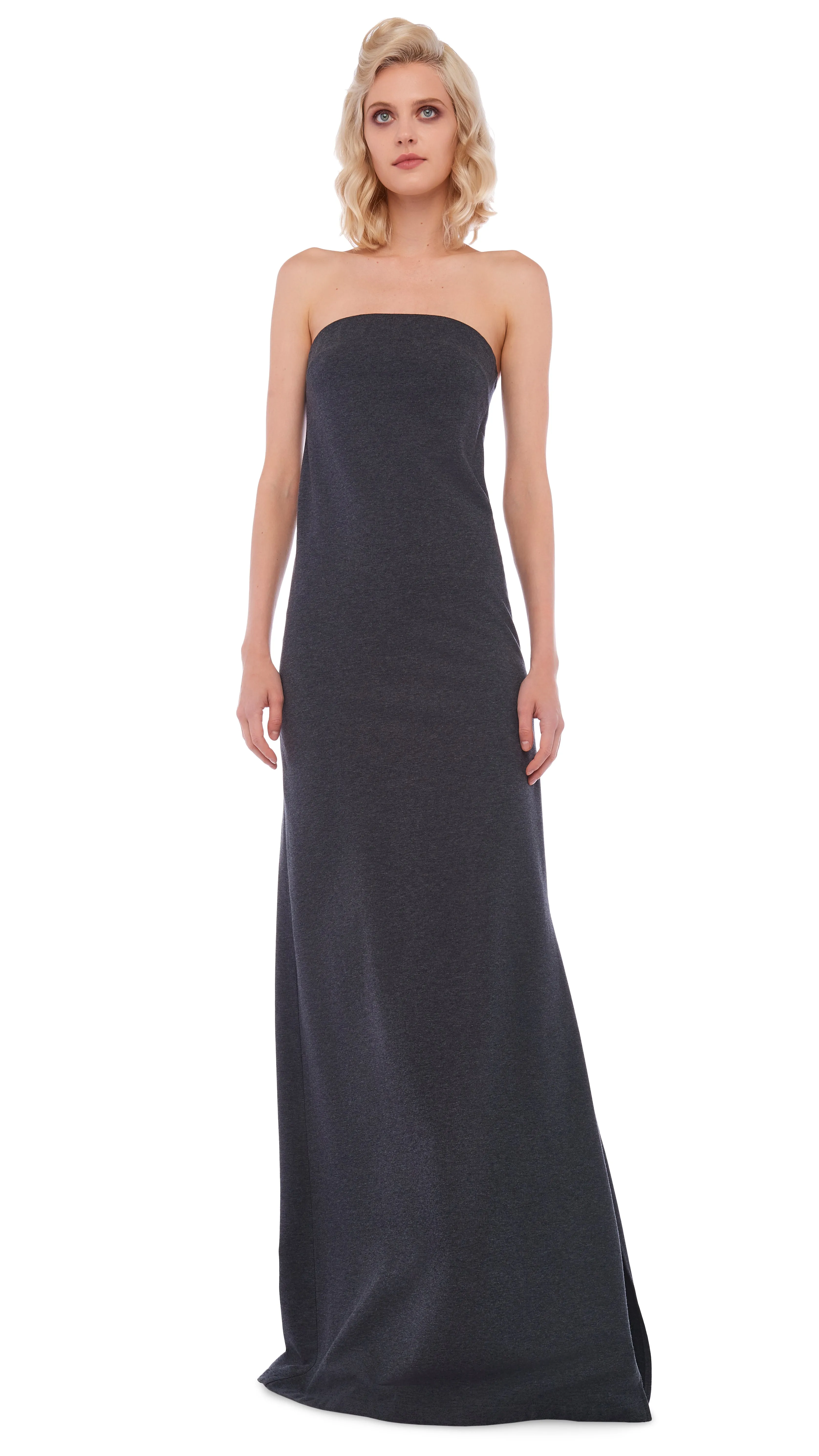 STRAPLESS SIDE SLIT GOWN sold by Norma Kamali product image thumbnail 2