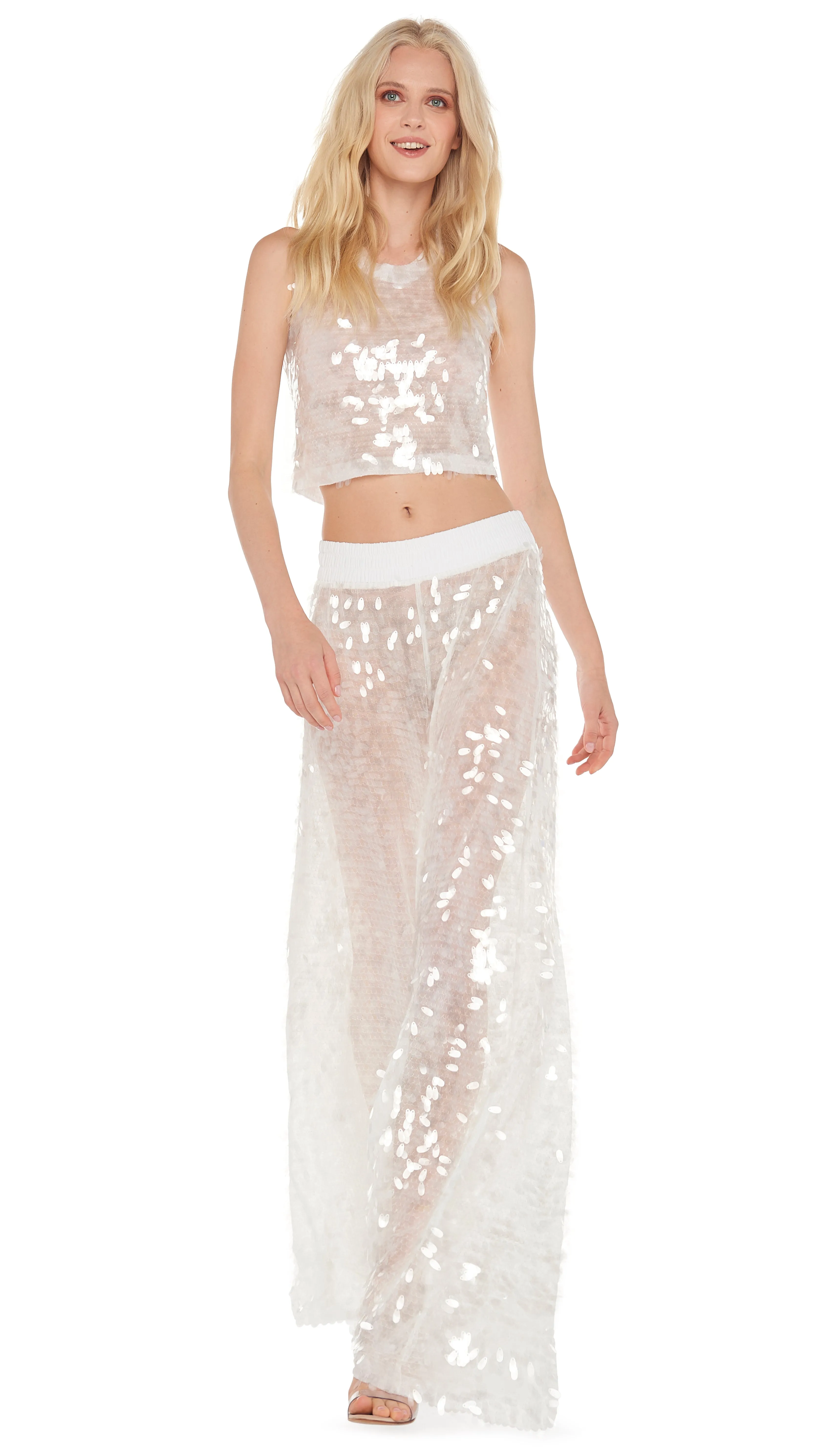 SLEEVELESS CROPPED TOP sold by Norma Kamali product image thumbnail 4