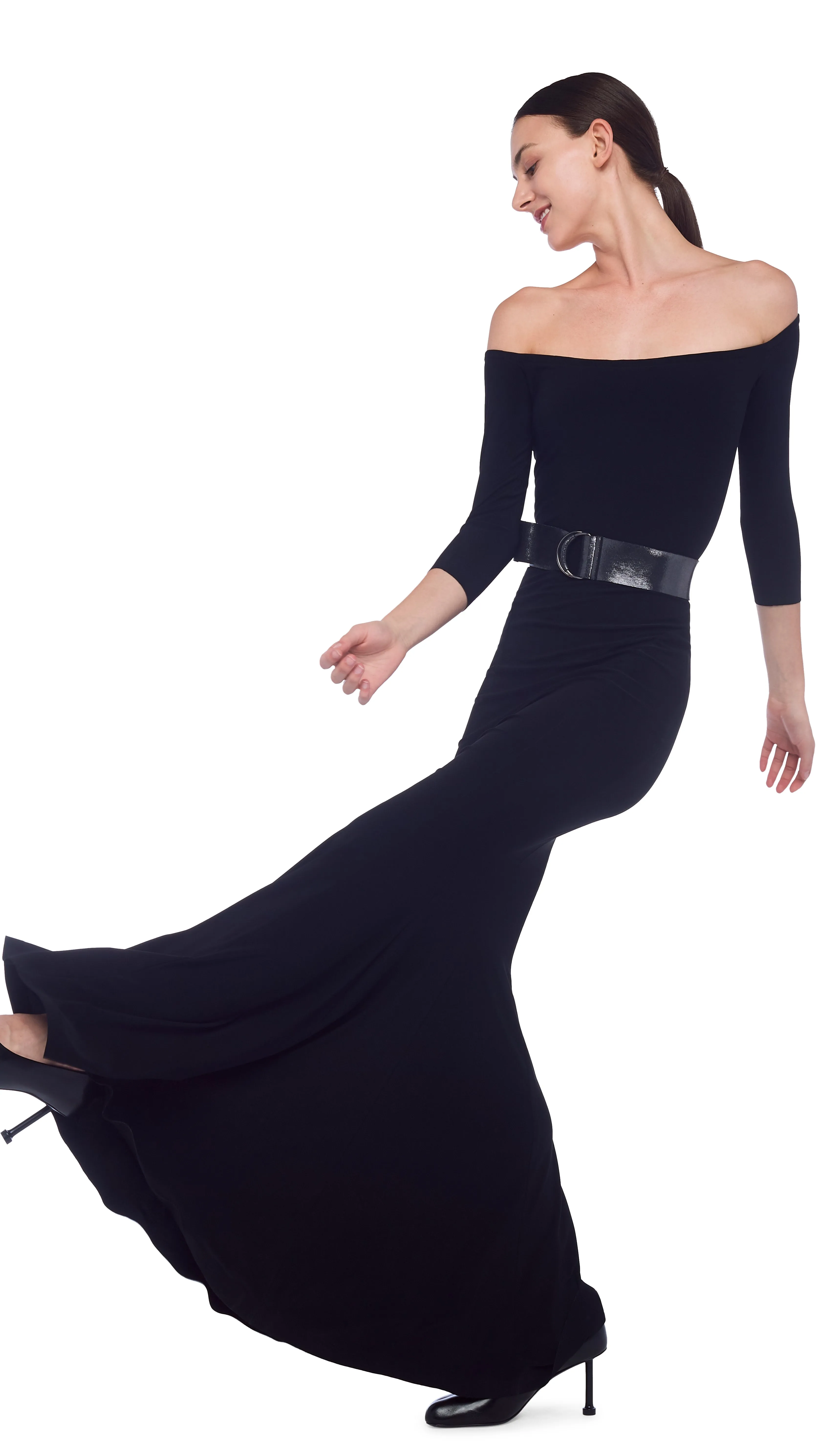 OFF SHOULDER FISHTAIL GOWN sold by Norma Kamali product image thumbnail 5