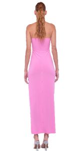 HALTER TURTLE SIDE SLIT GOWN sold by Norma Kamali