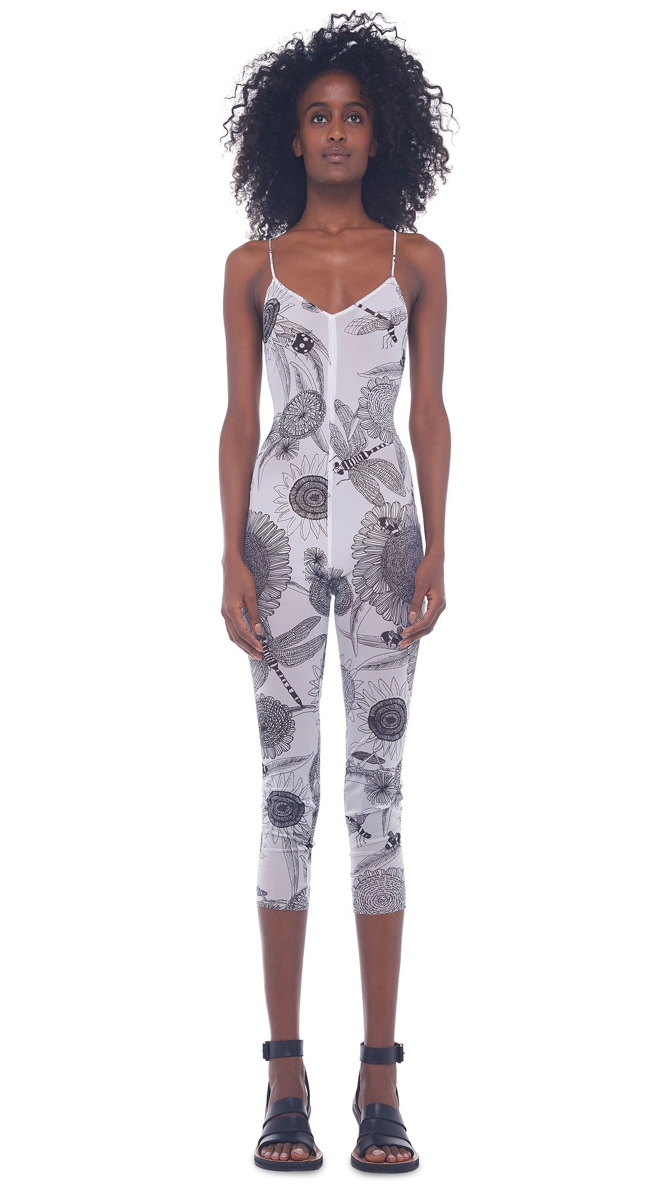 LOW BACK FARA SLIP CATSUIT sold by Norma Kamali