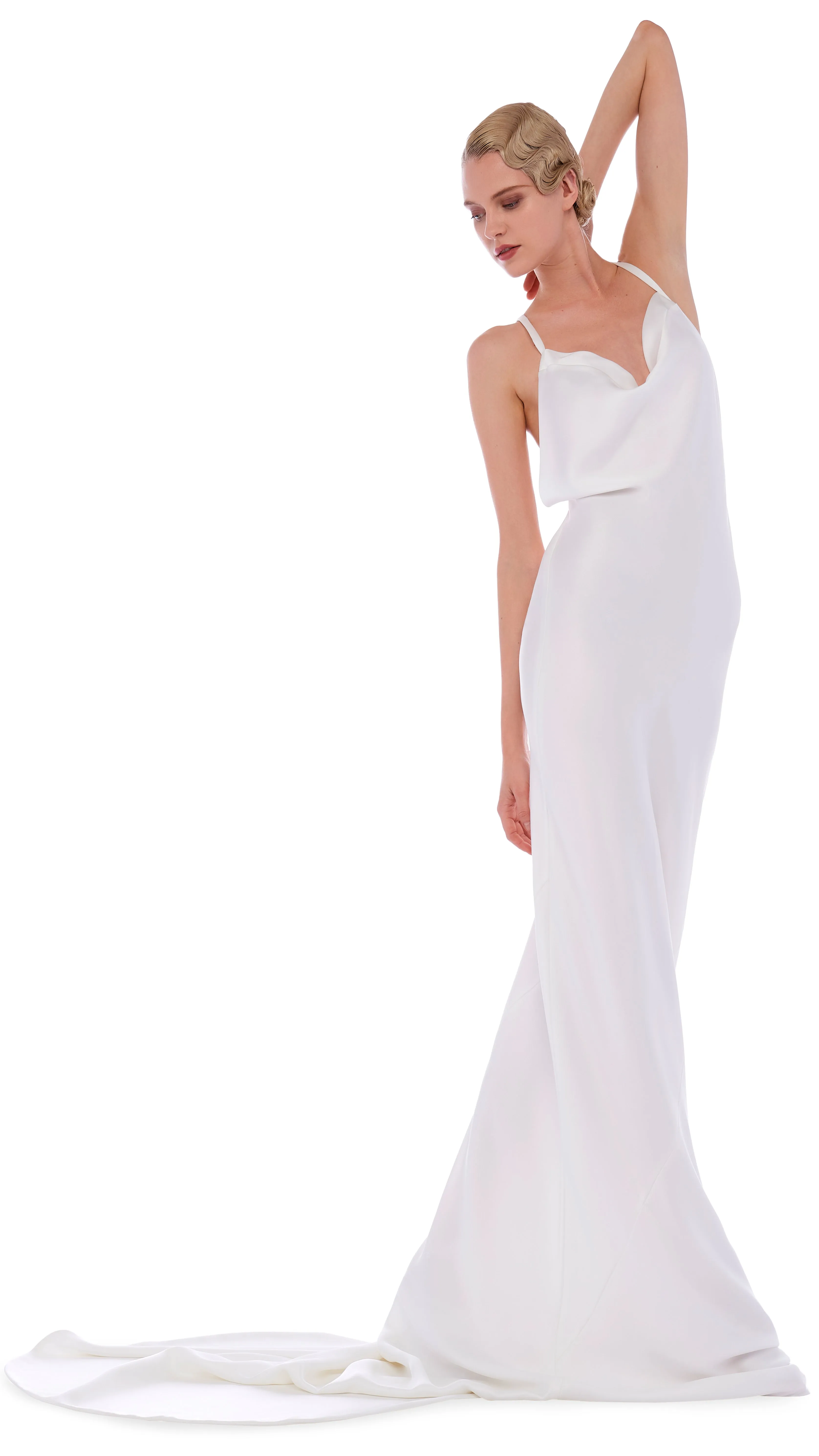 CROSS BACK BIAS GOWN sold by Norma Kamali product image thumbnail 4