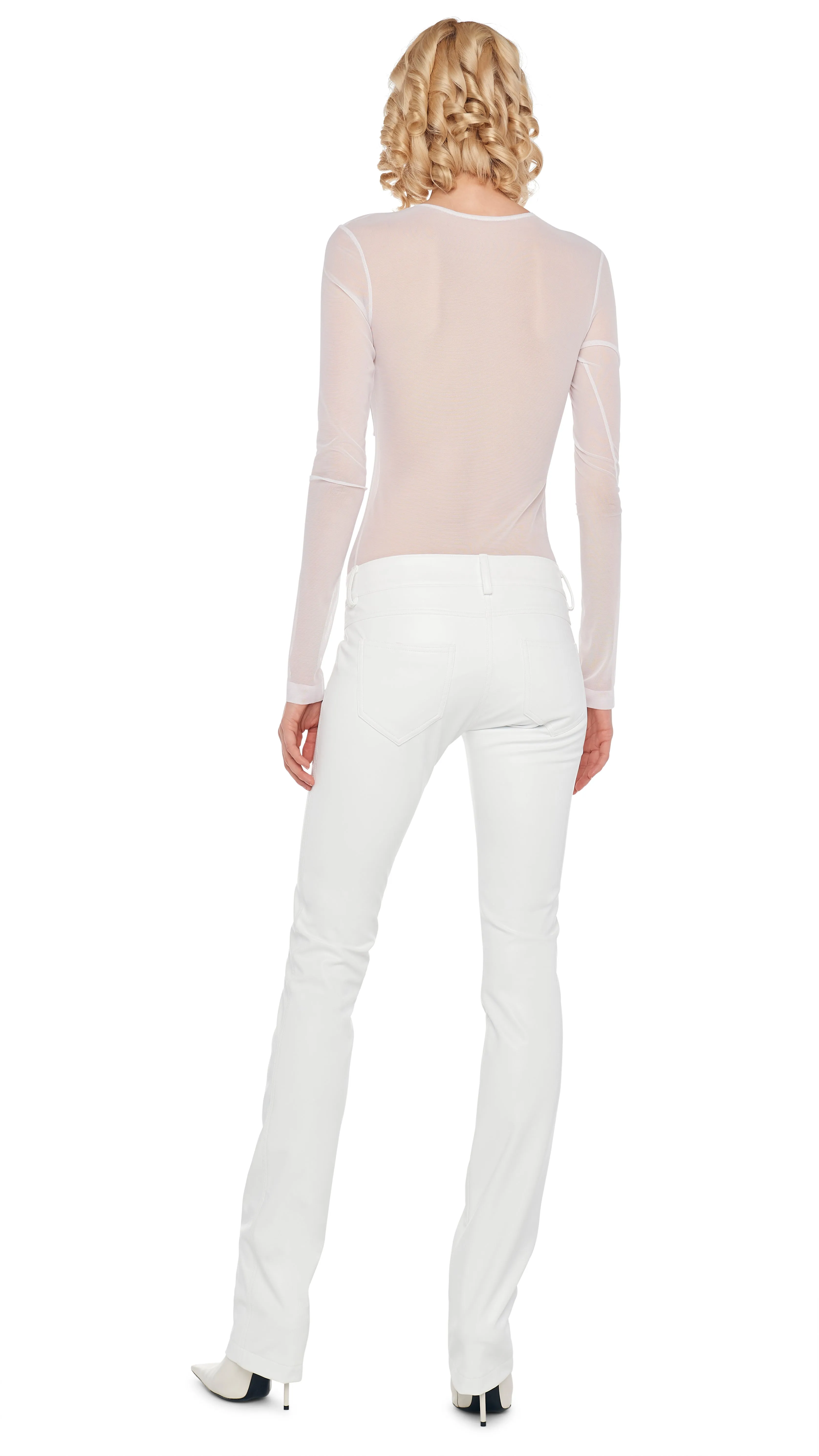 LONG SLEEVE DASH APPLIQUE TOP sold by Norma Kamali product image thumbnail 3