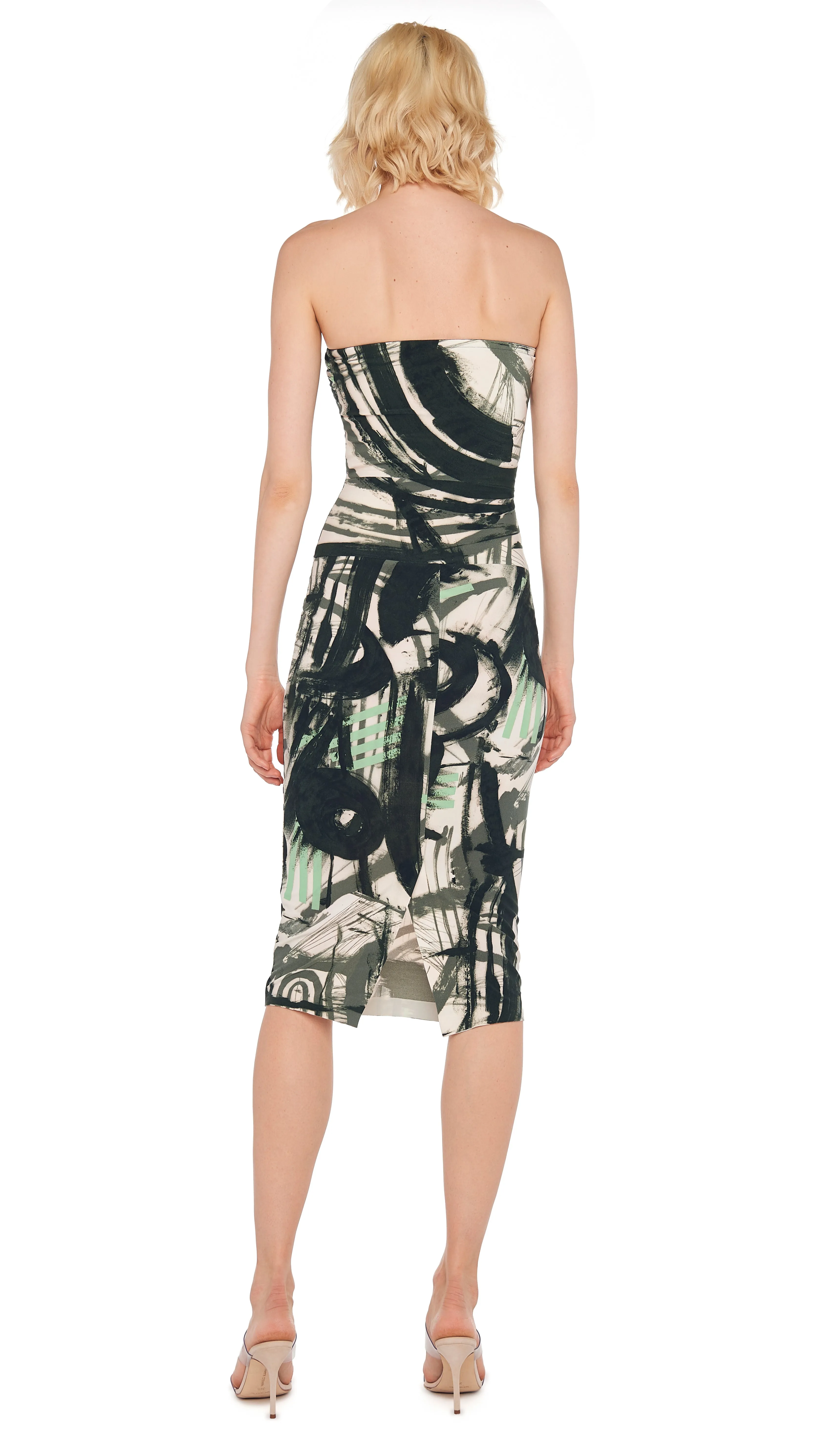 STRAPLESS DRESS TO KNEE sold by Norma Kamali product image thumbnail 3