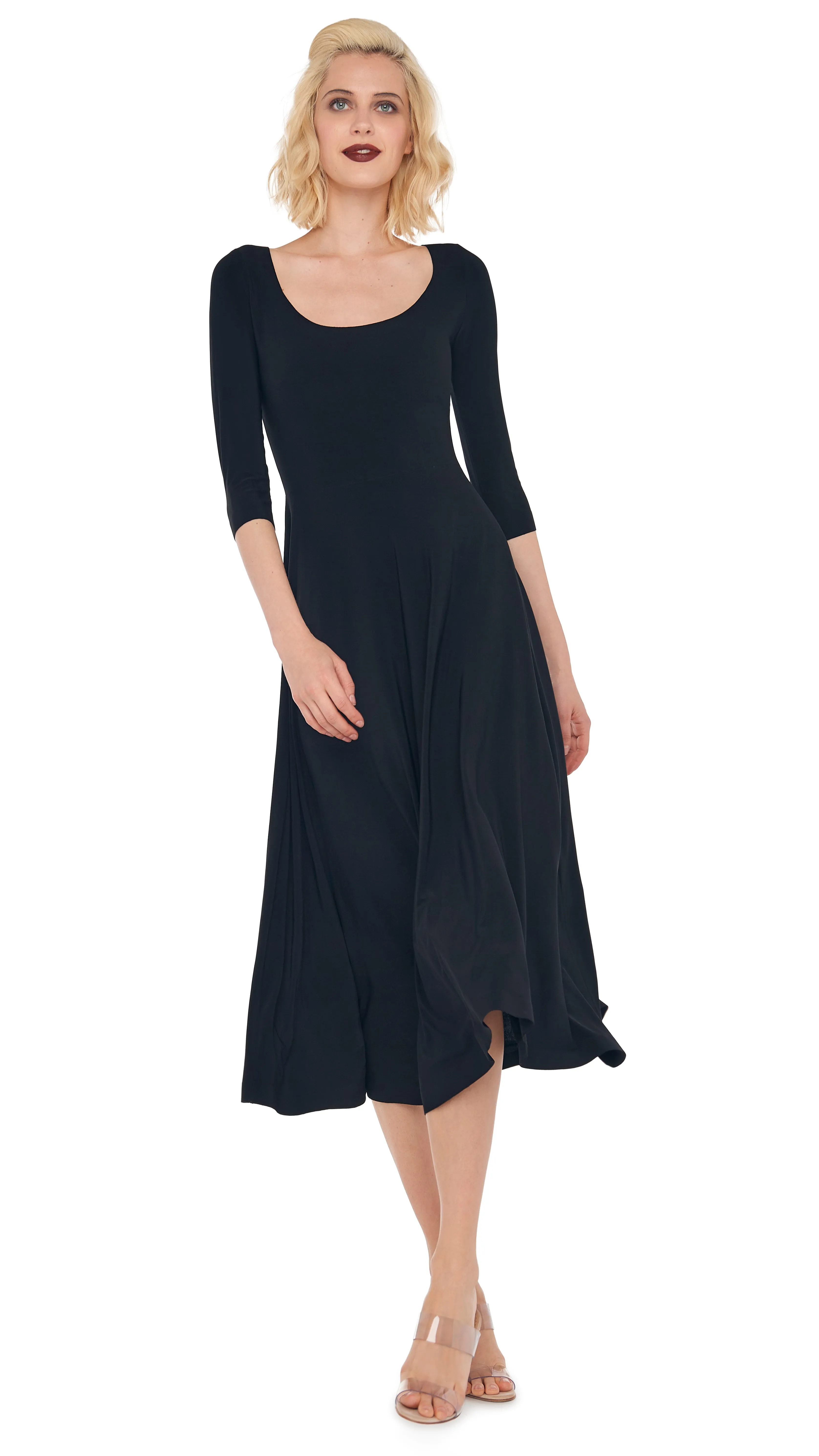 REVERSIBLE SCOOP DRESS sold by Norma Kamali product image thumbnail 5