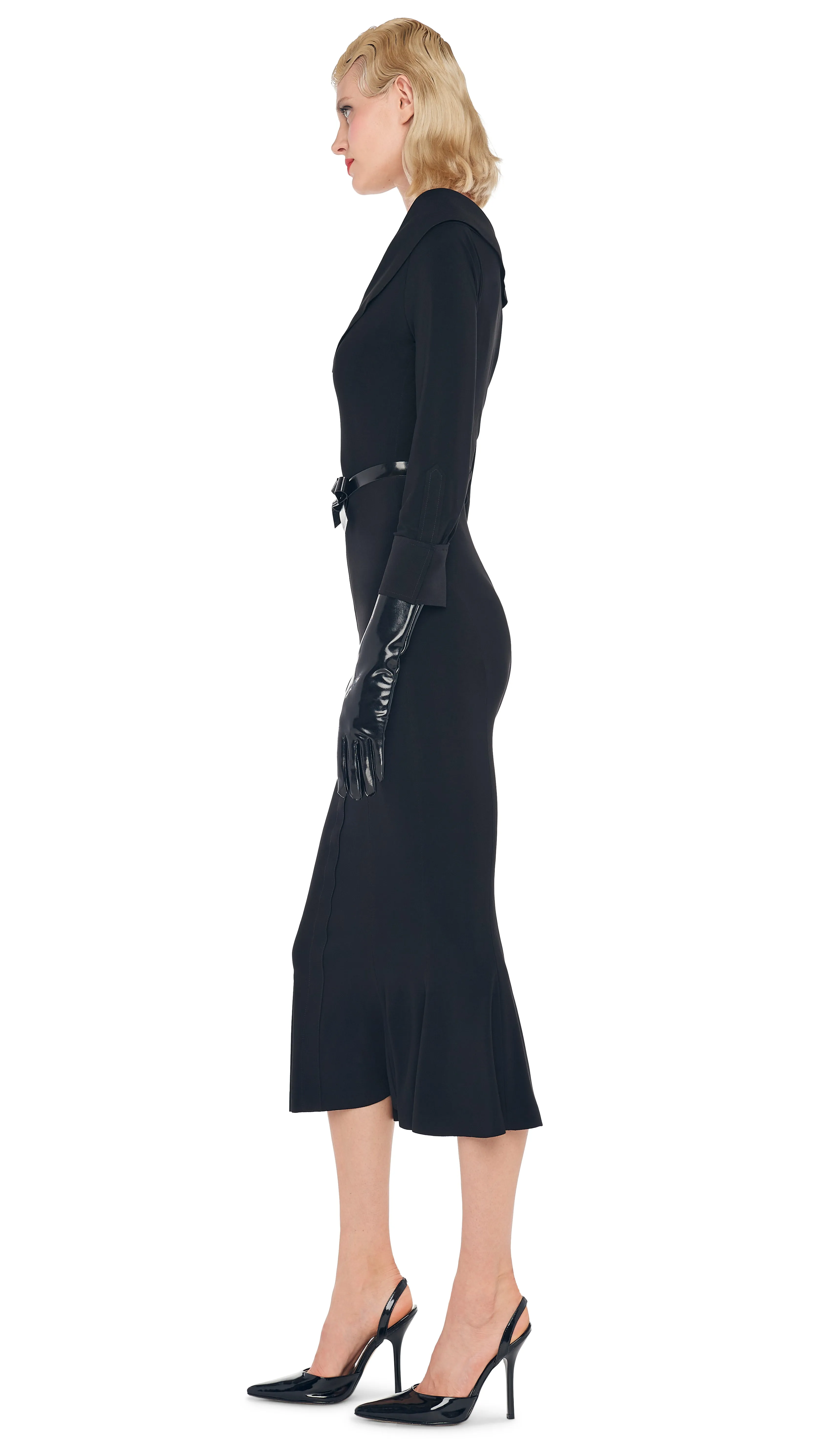 OFF SHOULDER FISHTAIL DRESS sold by Norma Kamali product image thumbnail 2