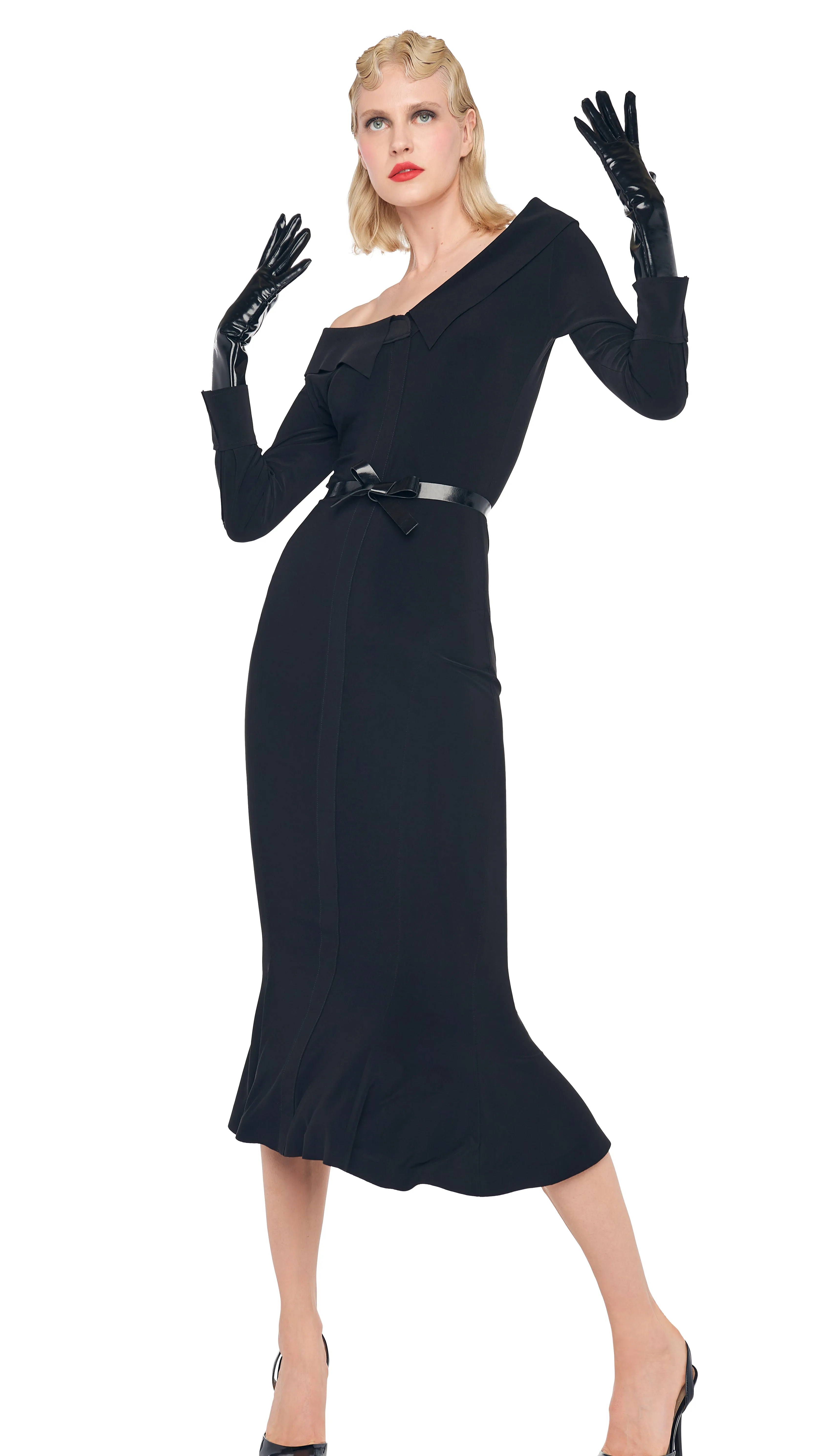 OFF SHOULDER FISHTAIL DRESS sold by Norma Kamali product image thumbnail 4