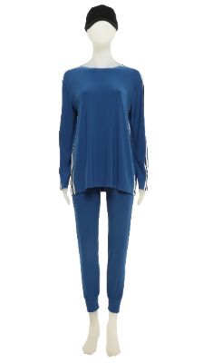 SIDE STRIPE BF CREW TOP sold by Norma Kamali