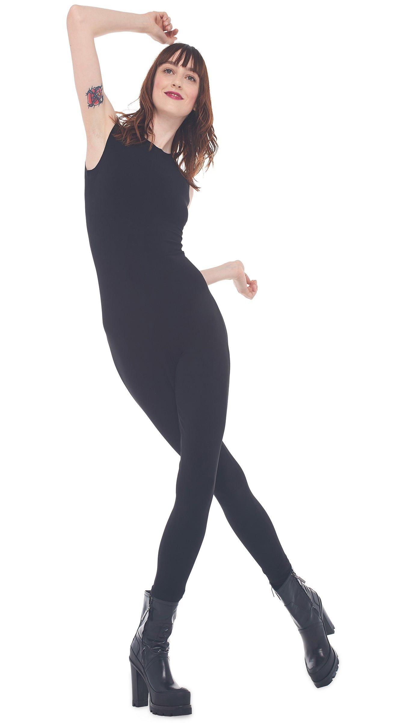 SLEEVELESS CATSUIT sold by Norma Kamali product image thumbnail 5