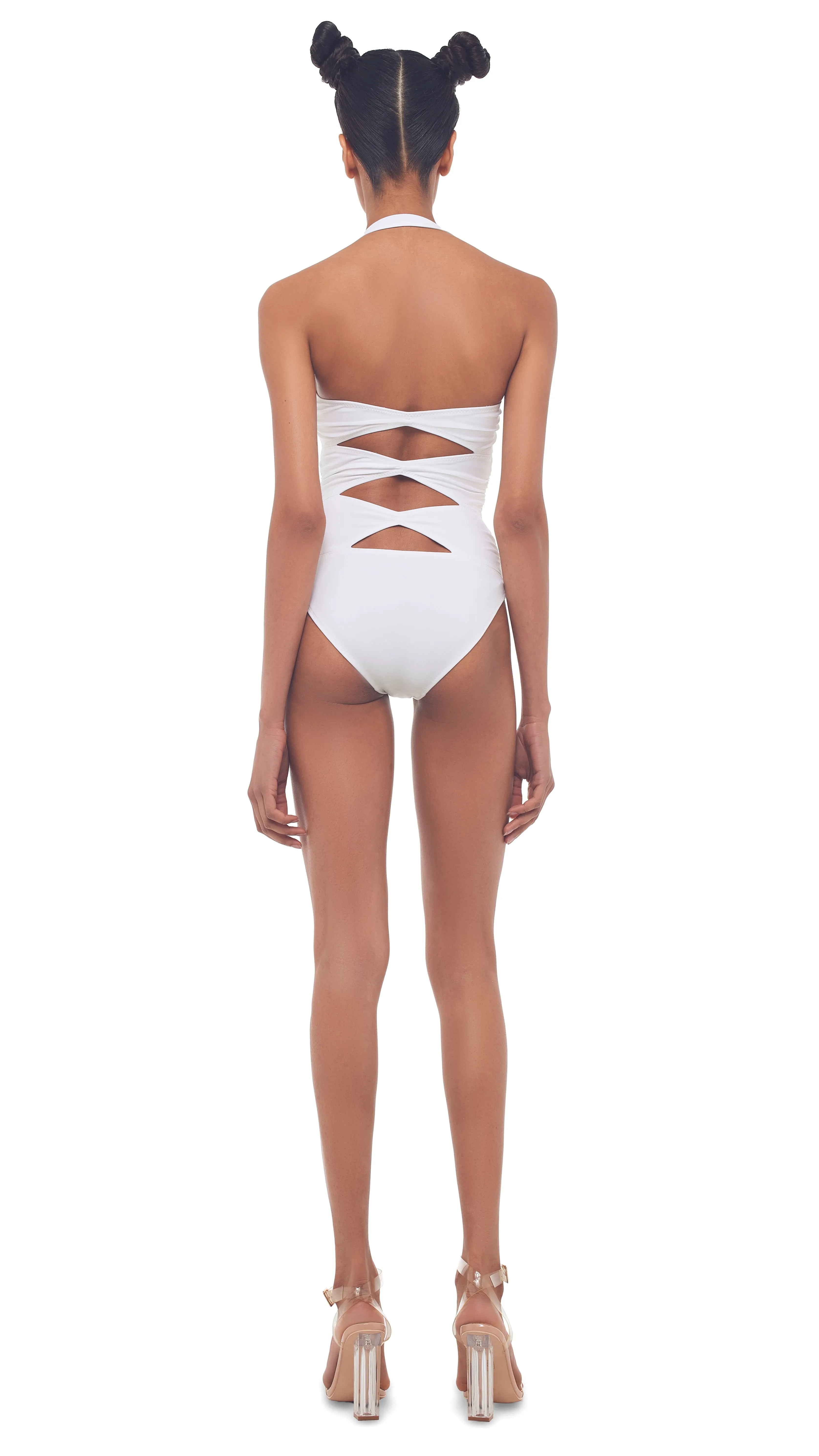 HIGH LEG PEEKABOO MIO sold by Norma Kamali product image thumbnail 3