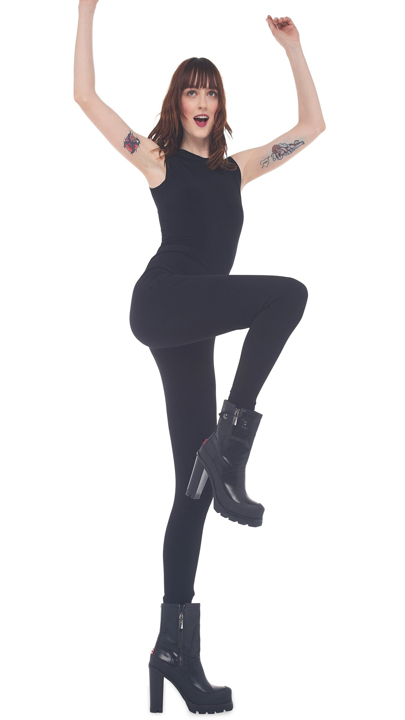 SLEEVELESS CATSUIT sold by Norma Kamali product image thumbnail 4