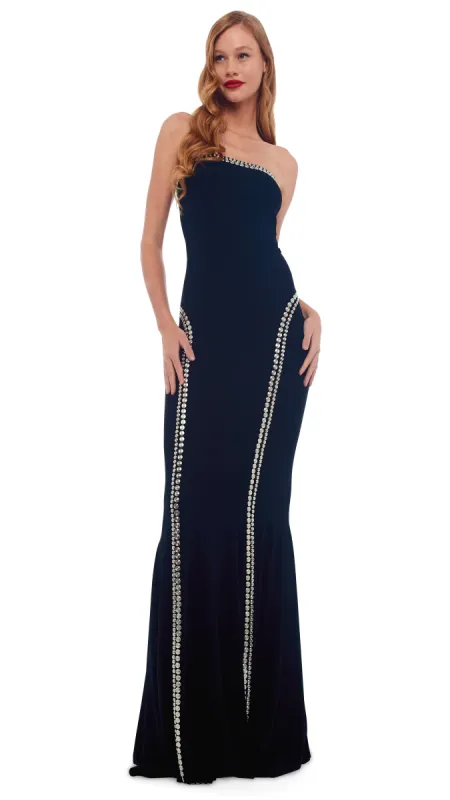 STUD BISHOP FISHTAIL GOWN sold by Norma Kamali