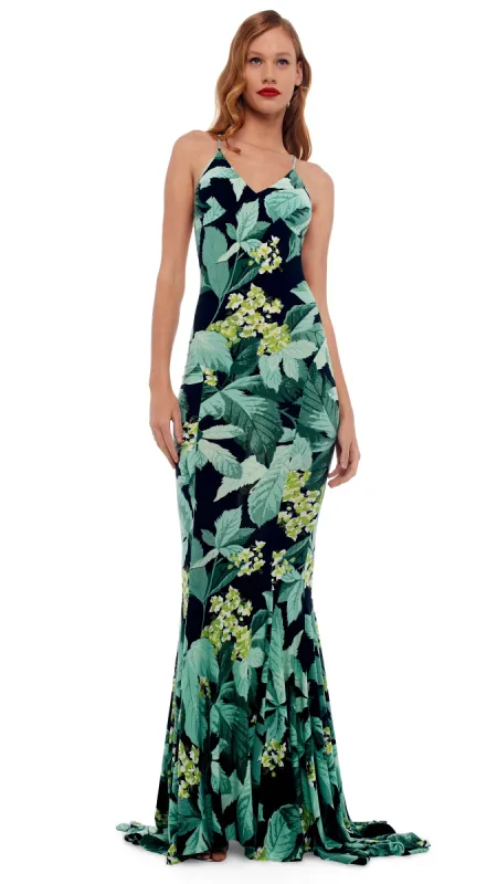 LOW BACK FISHTAIL GOWN sold by Norma Kamali