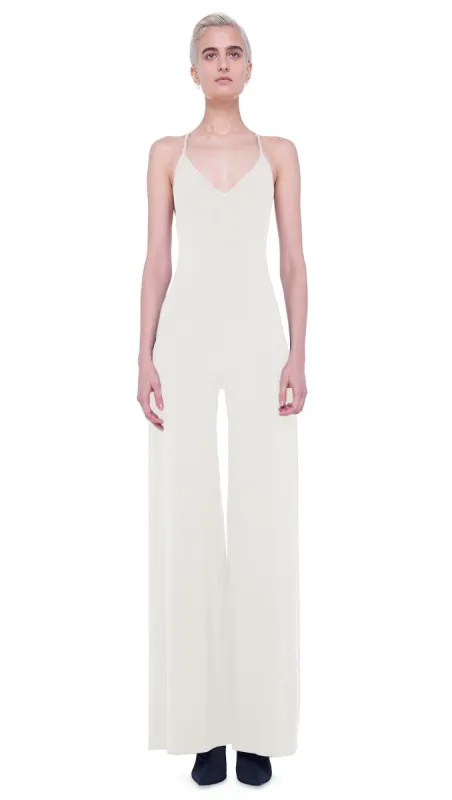 LOW BACK SLIP JUMPSUIT sold by Norma Kamali