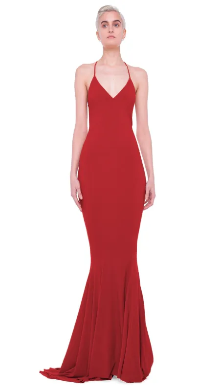 LOW BACK FISHTAIL GOWN sold by Norma Kamali