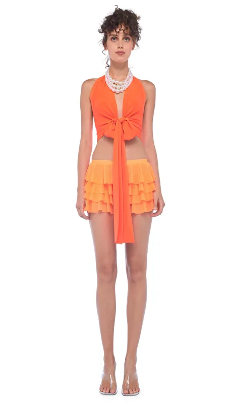 HALTER WRAP TOP sold by Norma Kamali