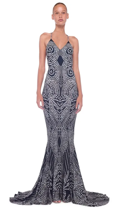 LOW BACK SLIP FISHTAIL GOWN sold by Norma Kamali