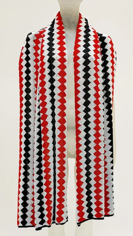 ZIG ZAG BEADED SHAWL sold by Norma Kamali
