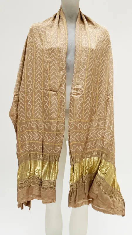 AZTEC PRINTED SCARF sold by Norma Kamali