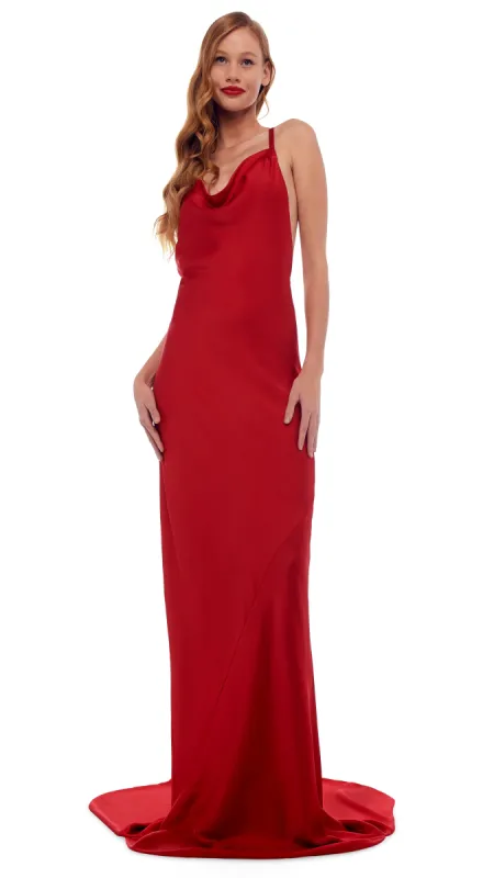 CROSS BACK BIAS GOWN sold by Norma Kamali