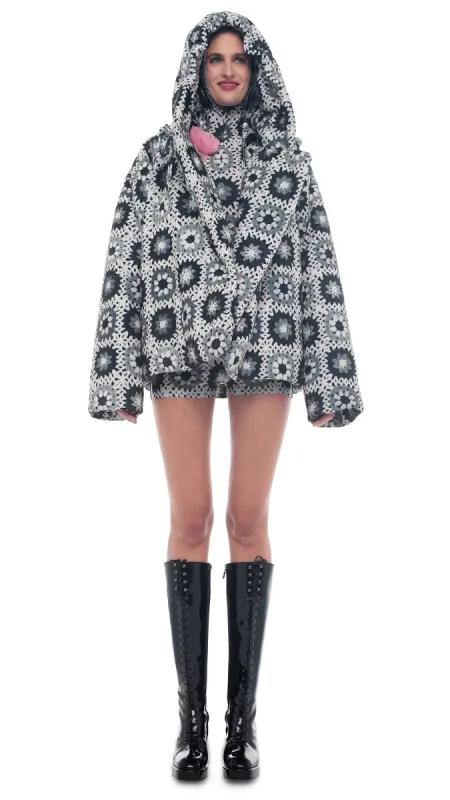 HOODED SLEEPING BAG JACKET sold by Norma Kamali