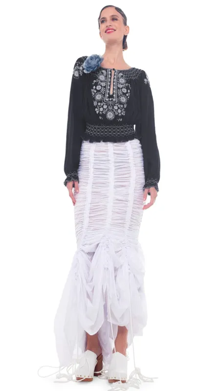 EMBROIDERED TOP sold by Norma Kamali