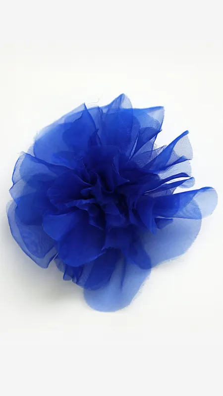 COBALT SILK FLOWER sold by Norma Kamali