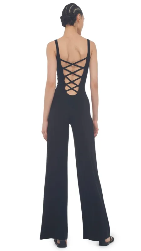 X STRAIGHT LEG JUMPSUIT sold by Norma Kamali