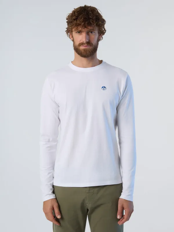 Long-sleeved T-shirt with logo patch sold by North Sails