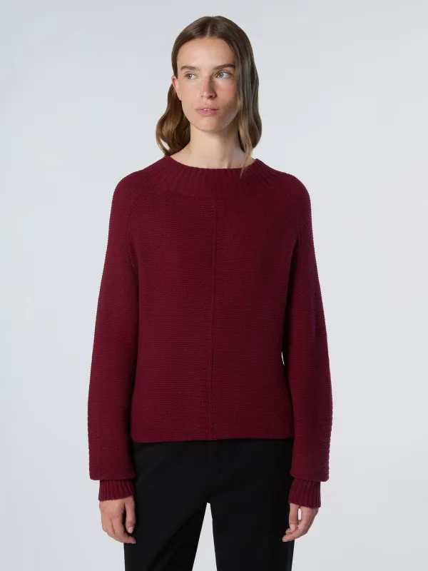Mock-neck saddle shoulder sweater sold by North Sails