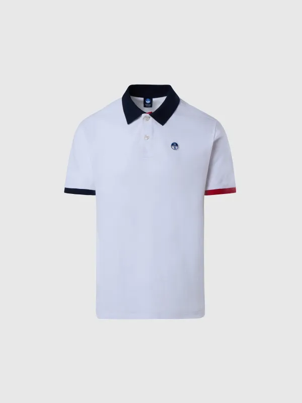 Polo shirt with collar lettering sold by North Sails