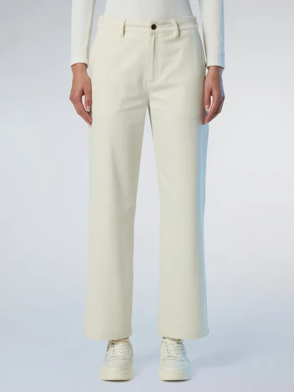 Wide-leg twill pants sold by North Sails