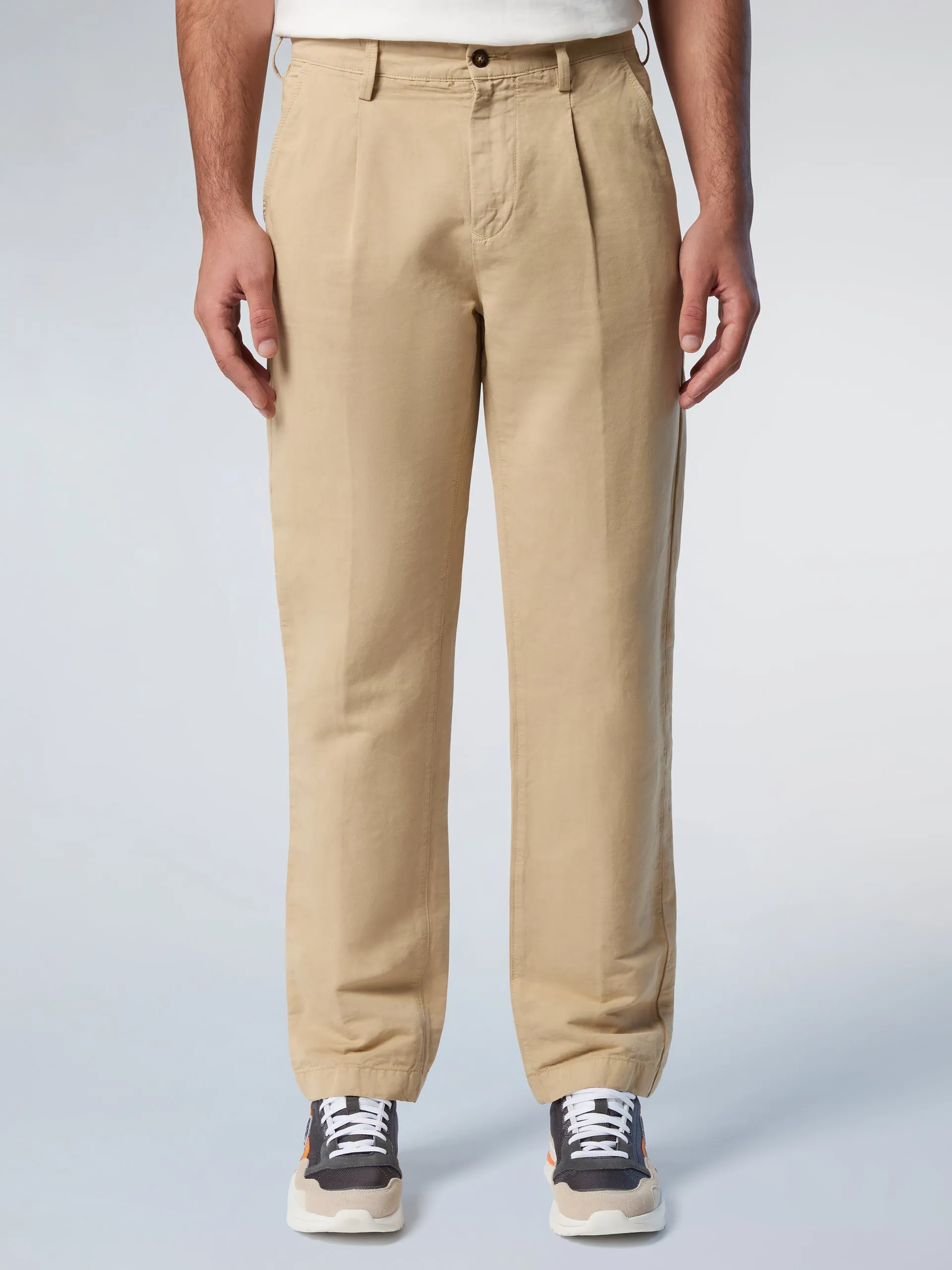 Newport pleated chinos sold by North Sails