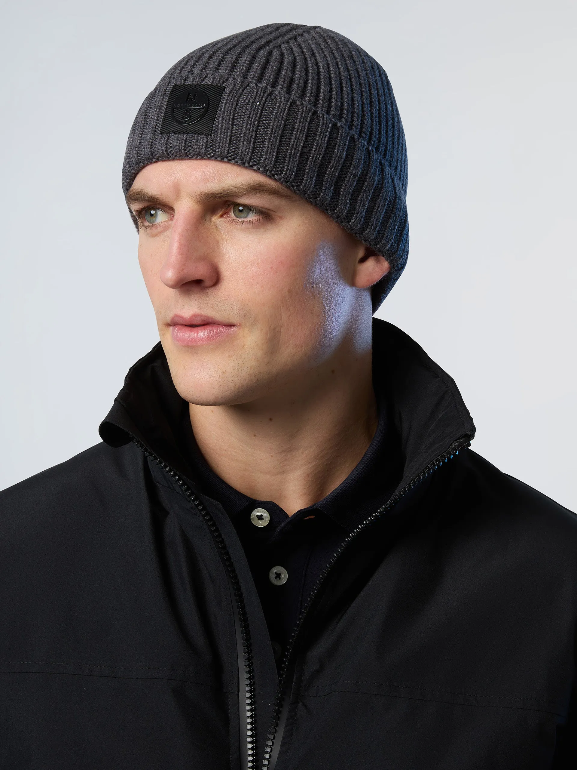 Black Sails Ribbed Merino beanie sold by North Sails product image thumbnail 5