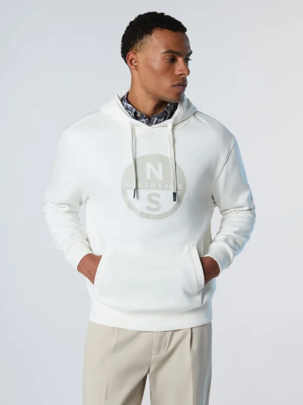 Hoodie with maxi logo print made by North Sails