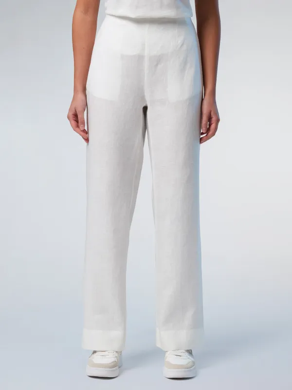 Wide-leg linen pants sold by North Sails