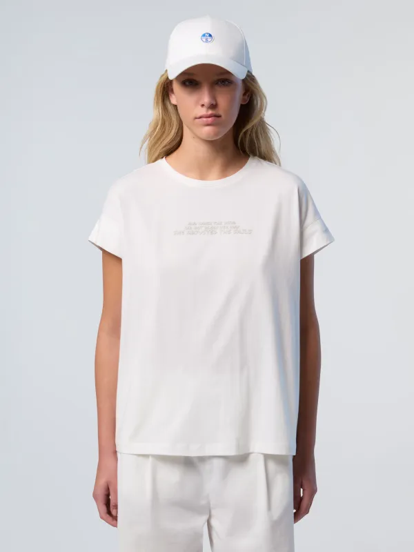 T-shirt with slogan print made by North Sails