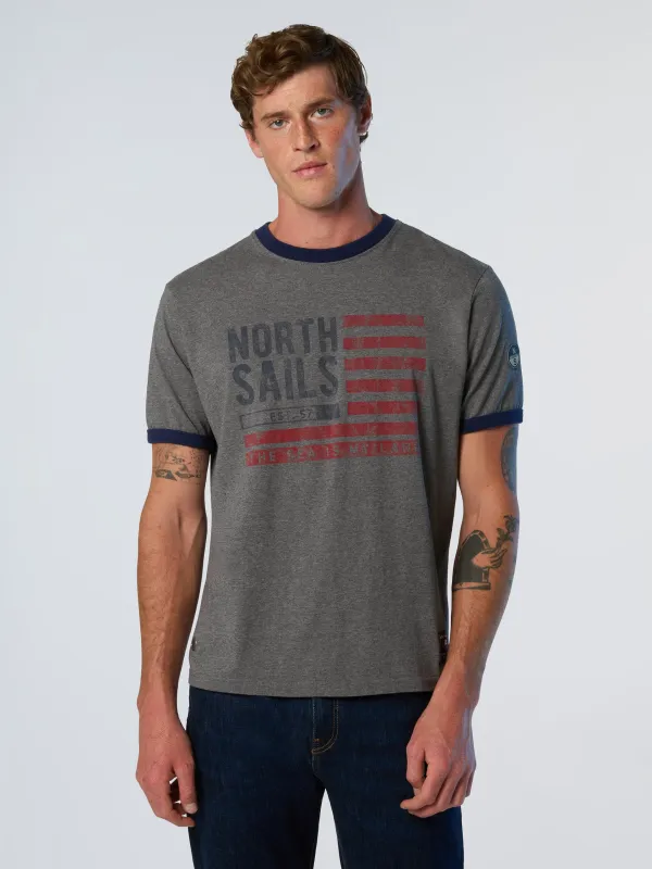 Archive T-shirt with American flag sold by North Sails