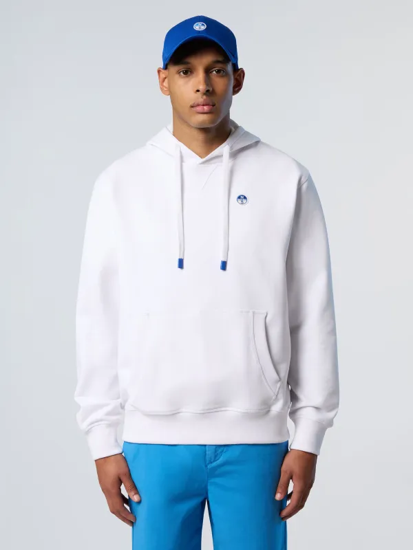 Hoodie with logo patch made by North Sails