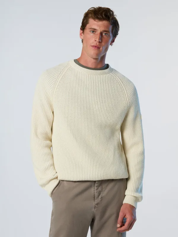 Fisherman's rib crew-neck sweater sold by North Sails
